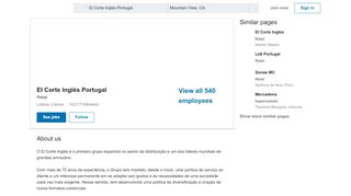 
                            12. El Corte Inglés Portugal | LinkedIn