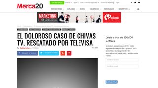 
                            12. El doloroso caso de Chivas TV, rescatado por Televisa