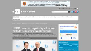 
                            11. El español que fundó Smartick, premiado por el Congreso de EEUU