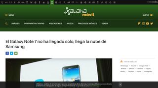 
                            12. El Galaxy Note 7 no ha llegado solo, llega la nube de Samsung