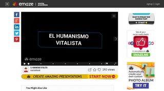 
                            5. EL HUMANISMO VITALISTA - Emaze