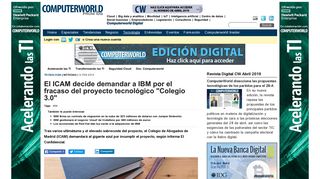 
                            12. El ICAM decide demandar a IBM por el fracaso del proyecto ...