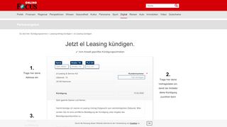 
                            3. el Leasing kündigen - so schnell geht's | FOCUS.de