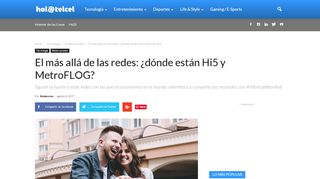 
                            6. El más allá de las redes: ¿dónde están Hi5 y MetroFLOG? - holatelcel ...