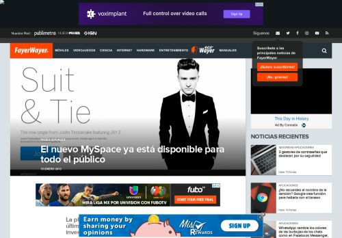 
                            9. El nuevo MySpace ya está disponible para todo el público