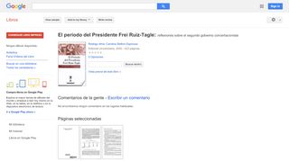 
                            12. El período del Presidente Frei Ruiz-Tagle: reflexiones sobre el ...