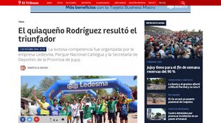 
                            13. El quiaqueño Rodríguez resultó el triunfador - El Tribuno