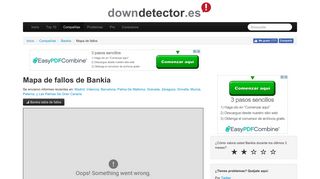 
                            2. El servicio de Bankia no funciona. Problemas y cortes ... - Downdetector