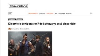 
                            11. El servicio de Operation7 de Softnyx ya está disponible - comunidaria