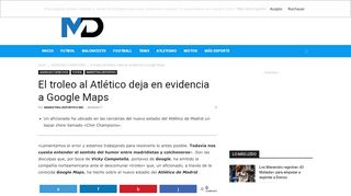 
                            9. El troleo al Atlético deja en evidencia a Google Maps | Marketing ...