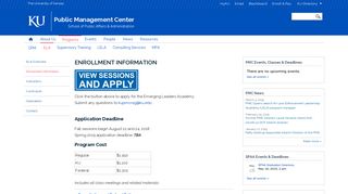 
                            12. ELA Enrollment Information | Public Management Center - KU Public ...