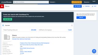 
                            7. Elance | Crunchbase