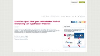 
                            12. Elantis en bpost bank gaan samenwerken voor de financiering van ...