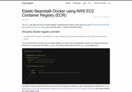 
                            13. Elastic Beanstalk Docker using AWS EC2 Container ...