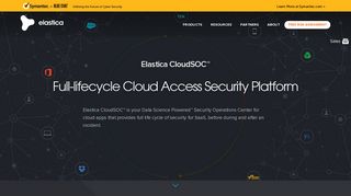 
                            3. Elastica CloudSOC™: Full-lifecycle Cloud Access Security Platform