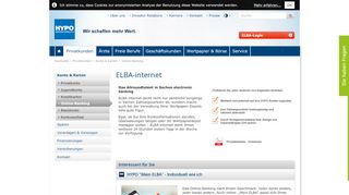
                            6. ELBA-internet - HYPO Oberösterreich