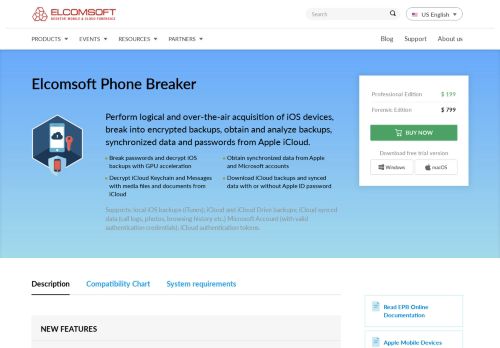 
                            10. Elcomsoft Phone Breaker | Elcomsoft Co.Ltd.