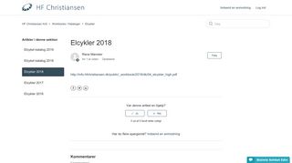 
                            7. Elcykler 2018 – HF Christiansen A/S