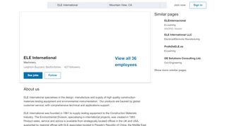 
                            13. ELE International | LinkedIn