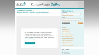 
                            3. ELE Kundenkonto Online – Vorteilswelt