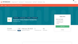 
                            8. eLearners Online Student Scholarship - Apply for Scholarships