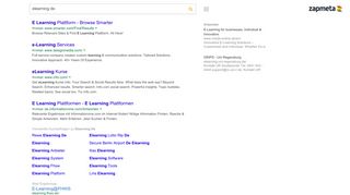 
                            9. Elearning De - ZapMeta Suche Suchergebnisse