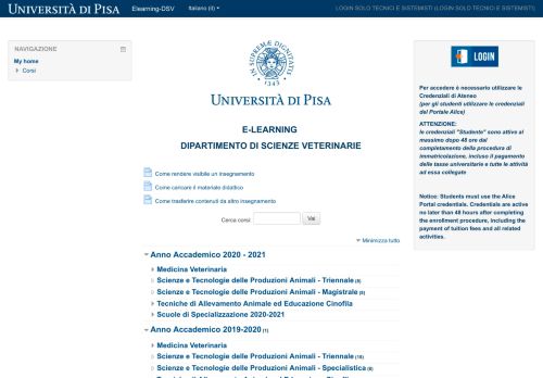 
                            5. Elearning Dipartimento di Scienze Veterinarie