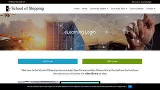 
                            11. eLearning Login - School of Shipping