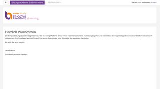 
                            1. eLearning Plattform der Bildungsakademie Sachsen