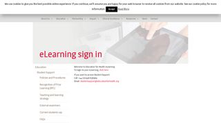 
                            10. eLearning sign in - Education for Health