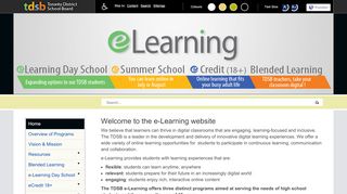 
                            3. eLearning - TDSB School Websites