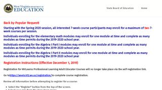 
                            13. ELearning - West Virginia Department of Education