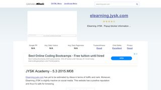 
                            9. Elearning.jysk.com website. JYSK Academy - 5.3 2015.M08.