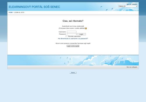 
                            4. ELEARNINGOVÝ PORTÁL SOŠ SENEC: Login al sito