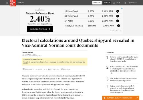 
                            13. Electoral calculations around Quebec shipyard revealed in Vice ...