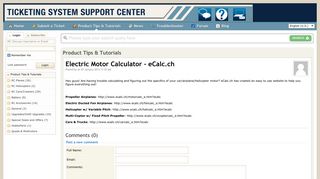 
                            8. Electric Motor Calculator - eCalc.ch -