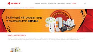 
                            4. Electrical Accessories Online - Havells India