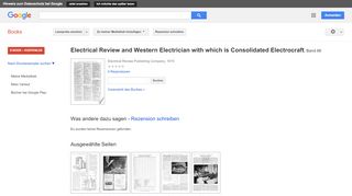 
                            9. Electrical Review and Western Electrician with which is Consolidated ...