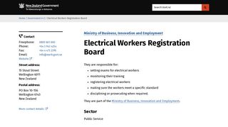 
                            5. Electrical Workers Registration Board | NZ Government - Govt.nz