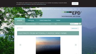 
                            10. Electricity from Vattenfall's Nordic Wind Farms - EPD Search - The ...