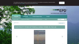 
                            13. Electricity from Vattenfall's Wind Farms in the UK - EPD Search - The ...