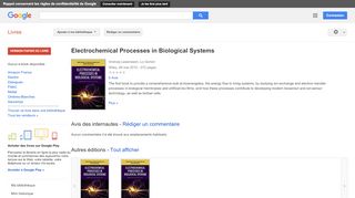 
                            11. Electrochemical Processes in Biological Systems