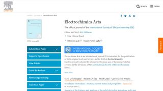 
                            1. Electrochimica Acta - Journal - Elsevier