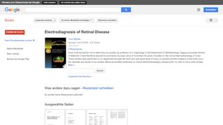 
                            12. Electrodiagnosis of Retinal Disease - Google Books-Ergebnisseite