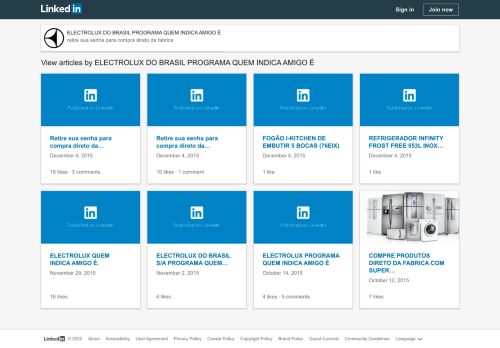 
                            5. ELECTROLUX DO BRASIL PROGRAMA QUEM INDICA ... - LinkedIn