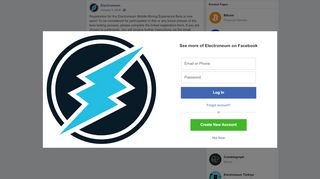 
                            5. Electroneum - Registration for the Electroneum Mobile... | Facebook