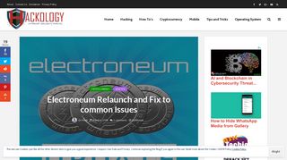 
                            4. Electroneum Relaunch and Fix to common Issues