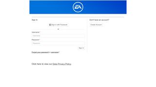 
                            11. Electronic Arts - Login