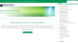 
                            5. Electronic Banking | Bank of Africa Uganda