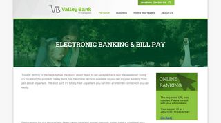 
                            13. Electronic Banking & Bill Pay – Valley Bank MT